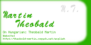 martin theobald business card